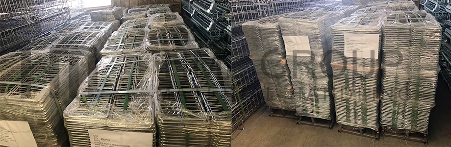 Warehouse Material Handling Metal Wire Mesh Dividers for Pallet Rack