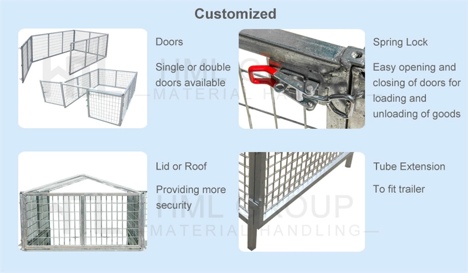 Heavy Duty Galvanized Box Trailer Cage