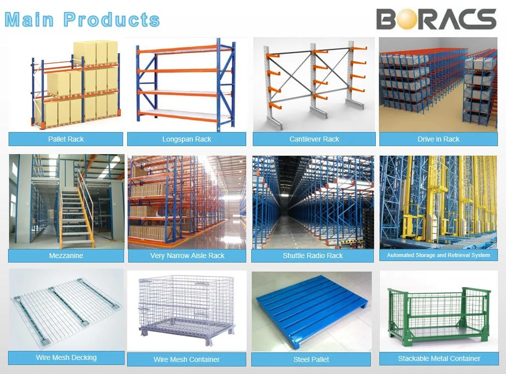 Heavy Duty Warehouse Powder Coated or Galvanized Steel Wire Mesh Decking for Pallet Racking Storage