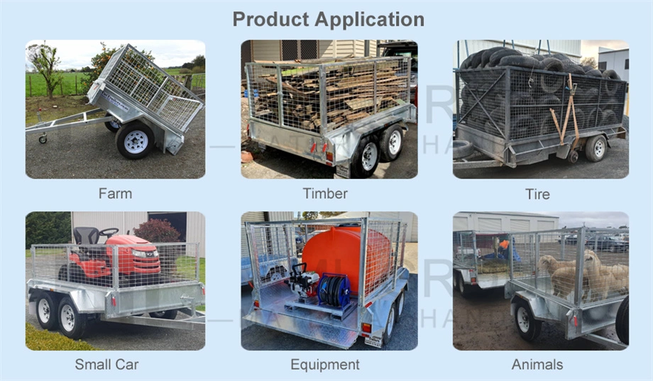 Agriculture Industrial Hot Dipped Galvanized Metal Wire Mesh Trailer Cage