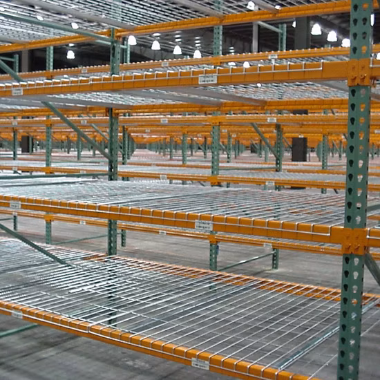 Plataforma alargada industrial da rede de arame galvanizada de aço do metal do armazenamento do armazém do canal de Eastfound