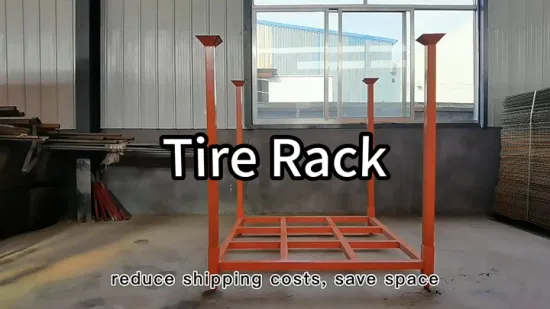 Rack de gaiola de paletes dobrável para serviço pesado de segurança empilhável e desmontável personalizado