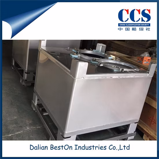 Dalian Beston China Tanque IBC Vinho Atacado Recipiente a granel intermediário IBC 1000L 2000L 304L Ss Fabricante de recipiente a granel intermediário IBC de aço inoxidável
