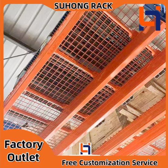 Deck de arame soldado com rede de arame galvanizado para armazenamento em armazém